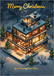 Architect Christmas Card Festive