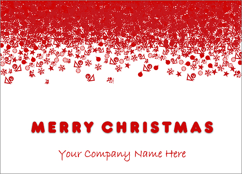 Landscape Tree Christmas Cards Customized For Your Business