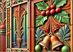 Terra Cotta Christmas Card Vibrant